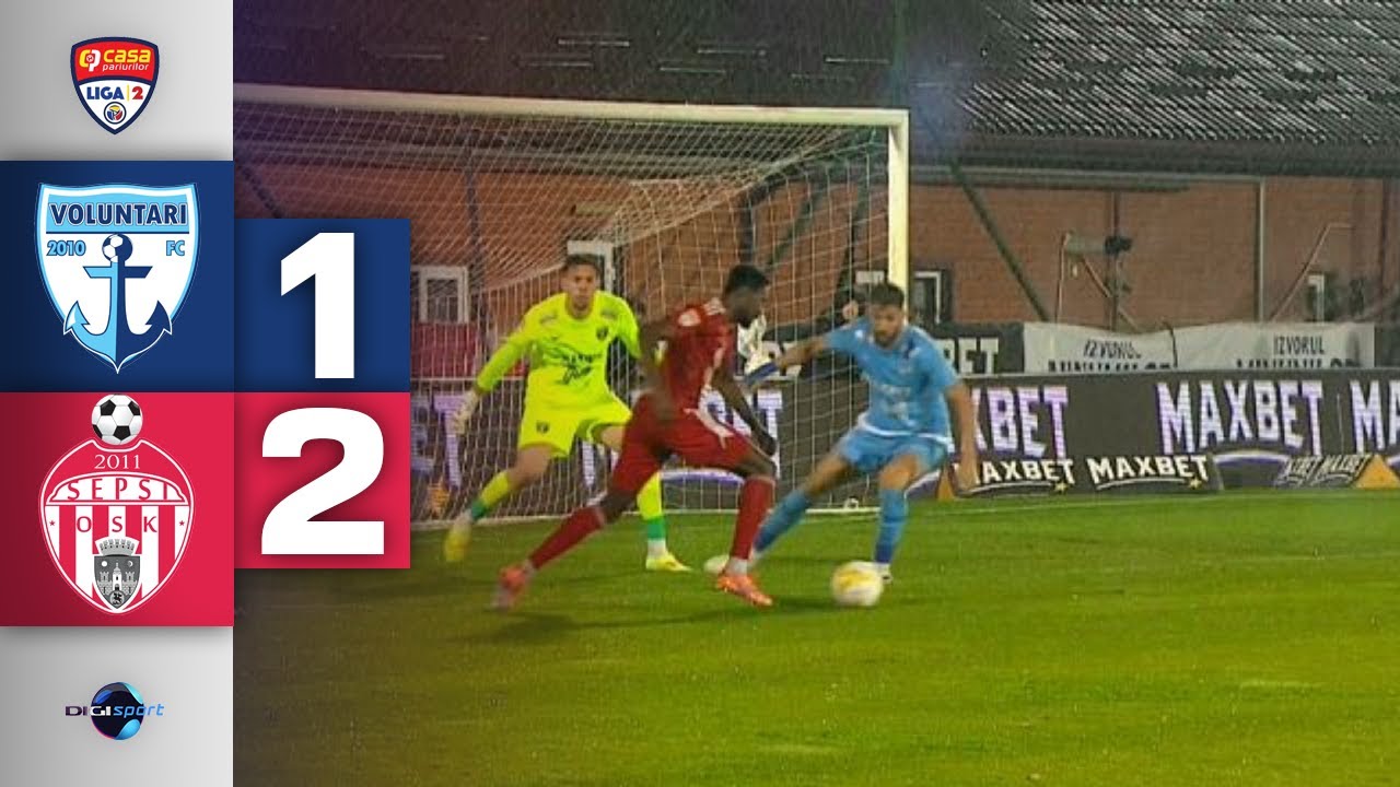 REZUMAT FC Voluntari - Sepsi 1-2. Covăsnenii au urcat pe loc de play-off