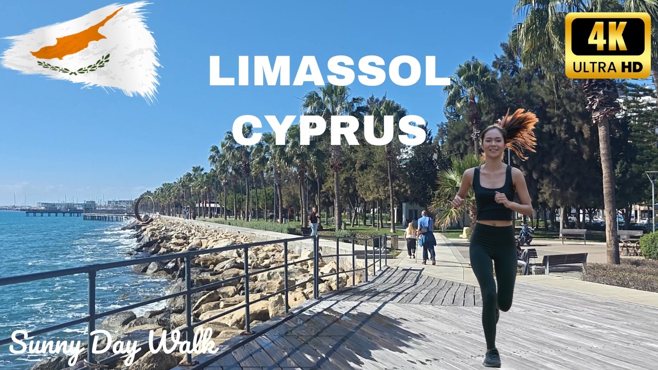 LIMASSOL Cyprus 🇨🇾 Walking Tour 4K | Marina, Old Town & Seaside