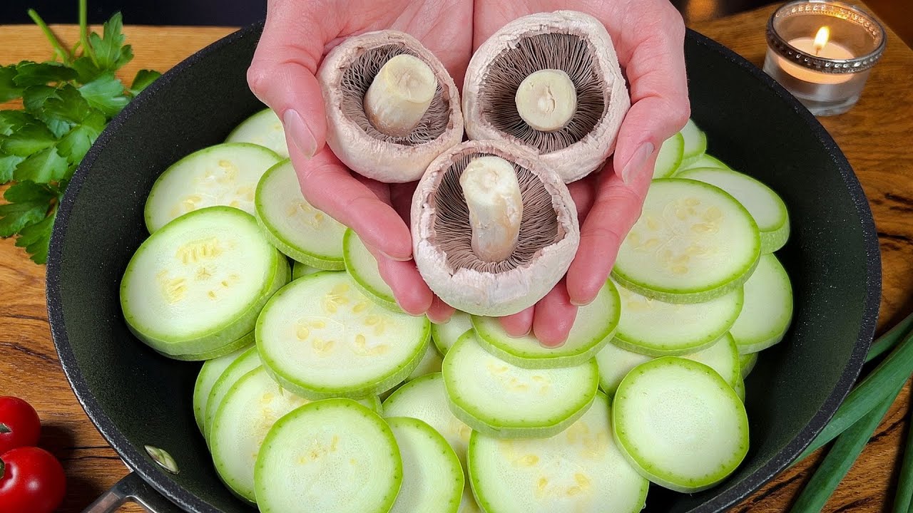 Вкусный ужин из КАБАЧКОВ и ГРИБОВ! 🌟
