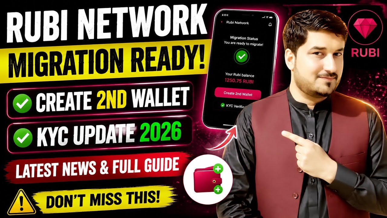 Rubi Network Migration Ready 2026 | Create Rubi 2nd Wallet | Rubi Network KYC Latest Update