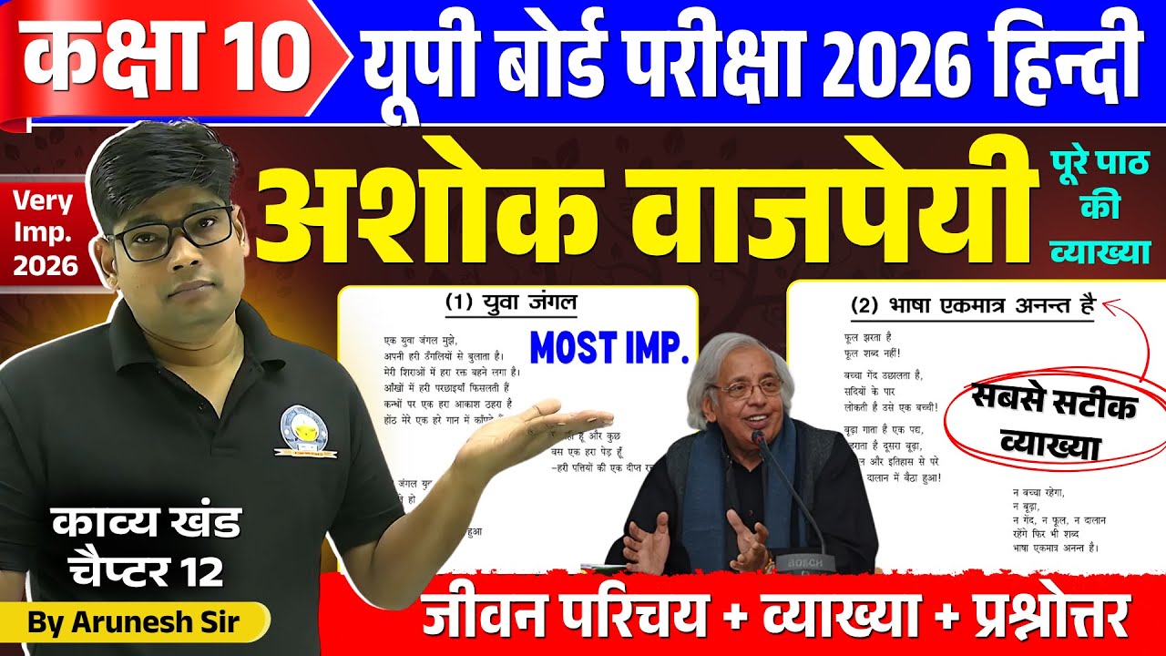 युवा जंगल, भाषा एकमात्र अनंत है (व्याख्या प्रश्नोत्तर) Yuva Jungale, Bhasha Ekmatra Anant hai Vyakhy