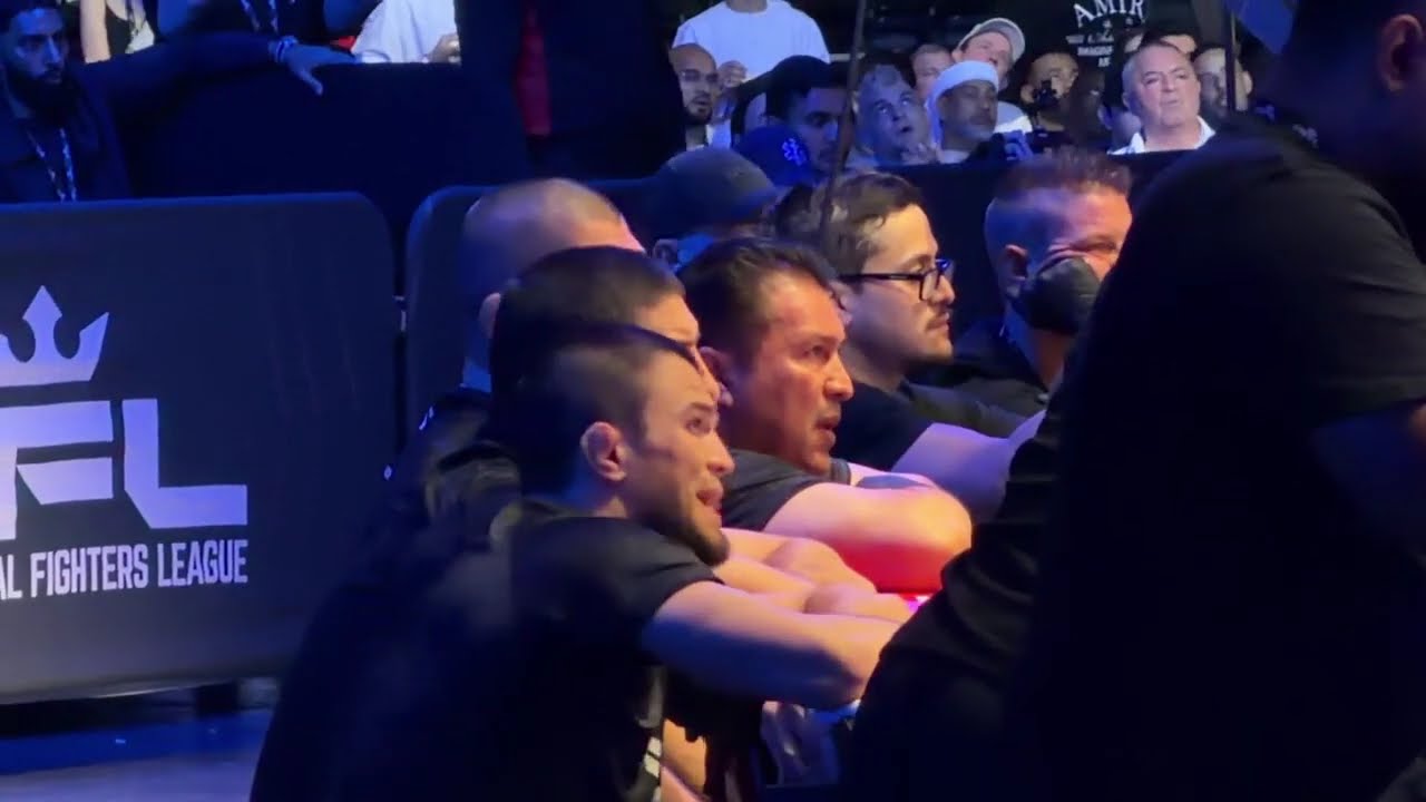 KHABIB, ISLAM, UMAR and JAVIER cornering Usman at PFL DUBAI