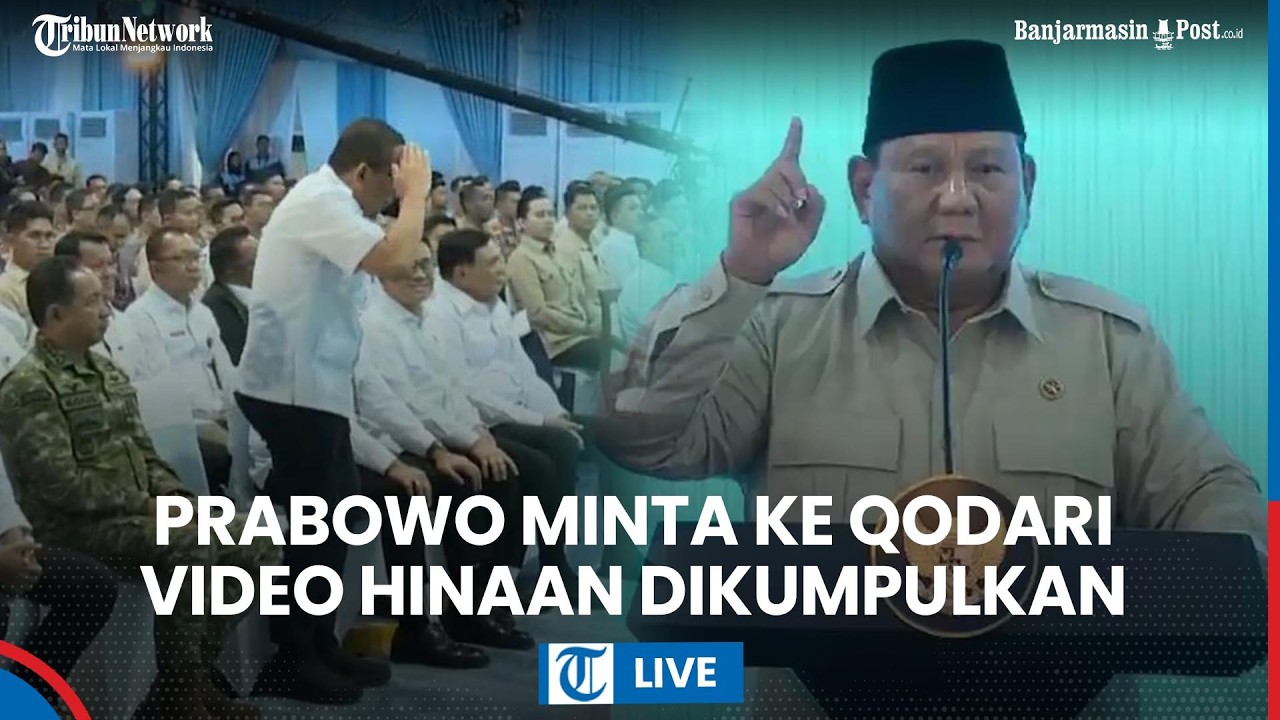LIVE: Prabowo Perintahkan Qodari Kumpulkan Video yang Hina MBG di Medsos: Mau Saya Lihat Tiap Malam