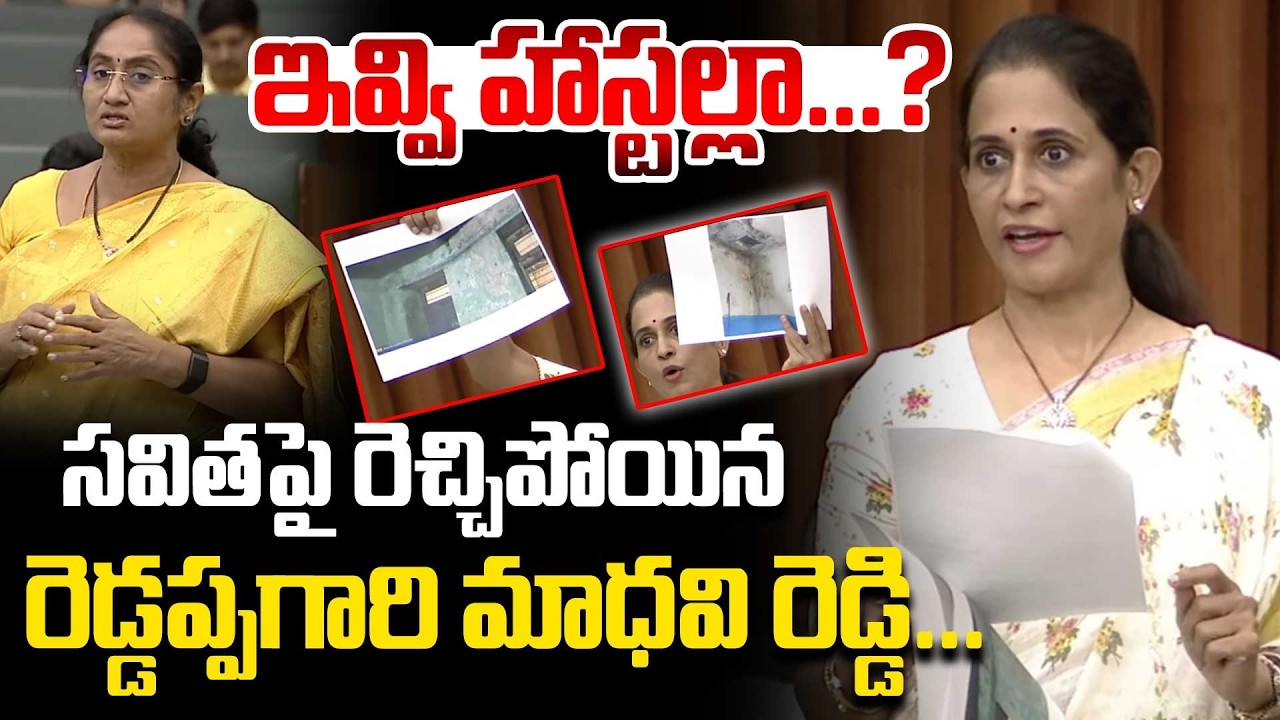 అసెంబ్లీలో ఆడోళ్ళ పంచాయితీ...| Reddappagari Madhavi Reddy gets angry at Savita @HitTVExplore