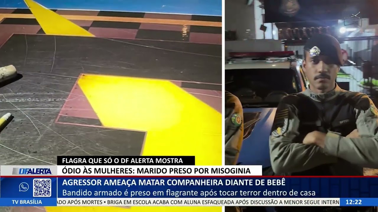 DF ALERTA - Agressor ameaça matar companheira diante de bebê