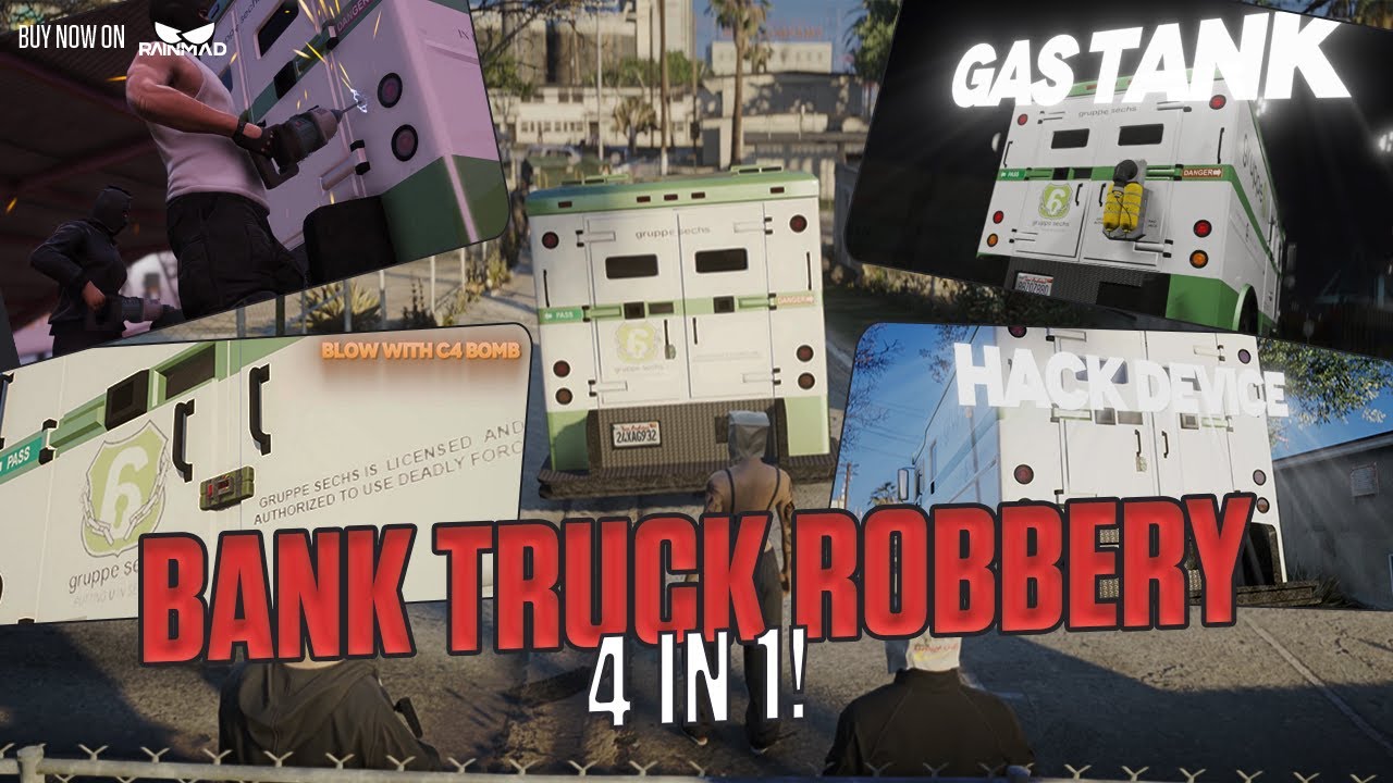 Bank Truck Robbery - 4 in 1! | FiveM Script