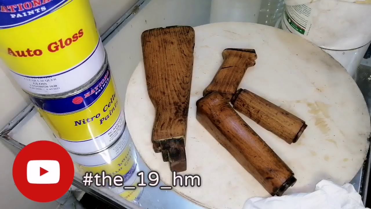 صبغ قبضات الكلاشنكوف سلاح  Dye kalashnikov fists