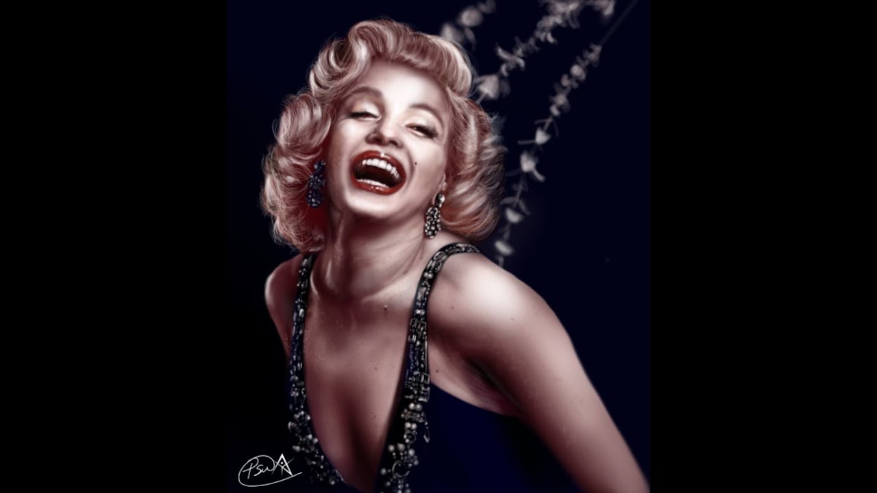 Speed Painting no Photoshop - Time Lapse - Marilyn Monroe