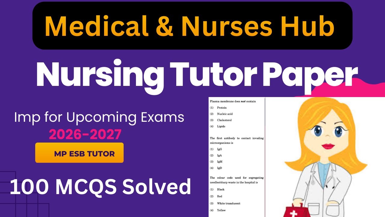 Решенные задания из экзаменационного листа по сестринскому делу MP Nursing Tutor за 2025 год | Ва...