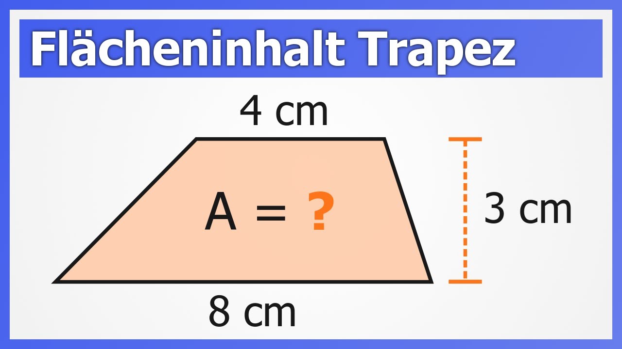 Flächeninhalt für Trapez berechnen | How to Mathe