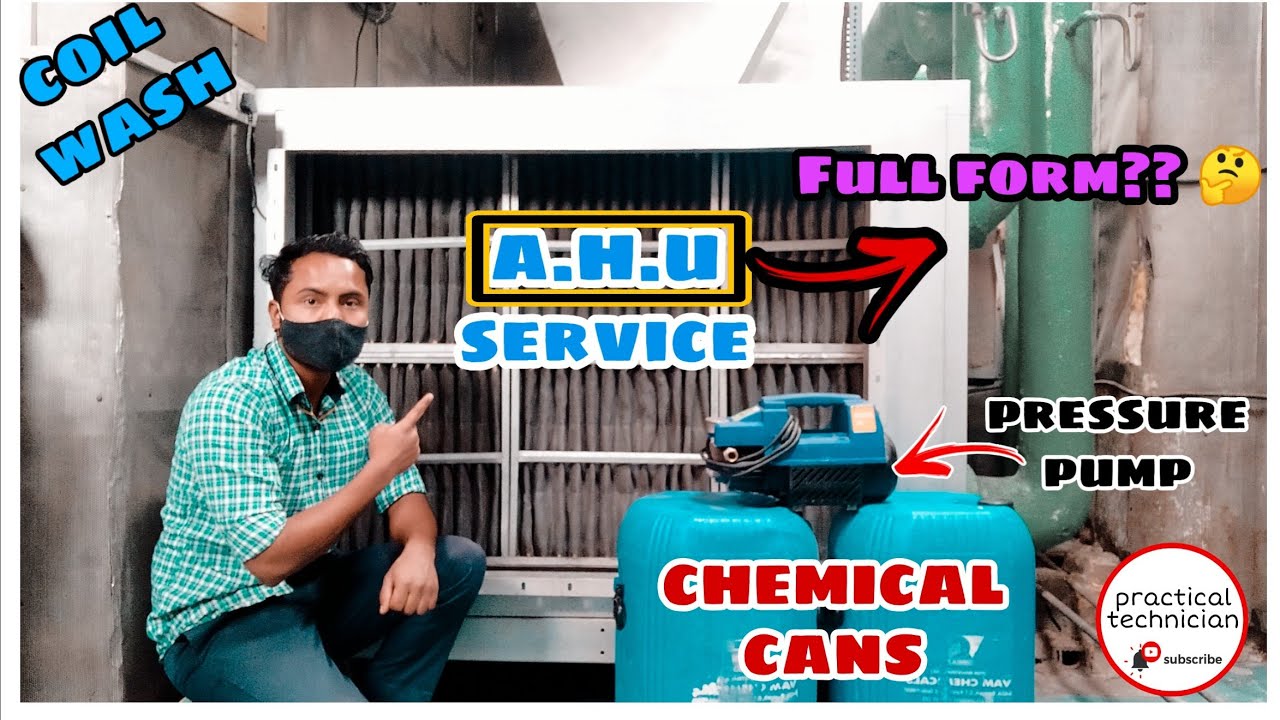 A.H.U SERVICE 👍( COIL WASH WITH CHEMICAL)