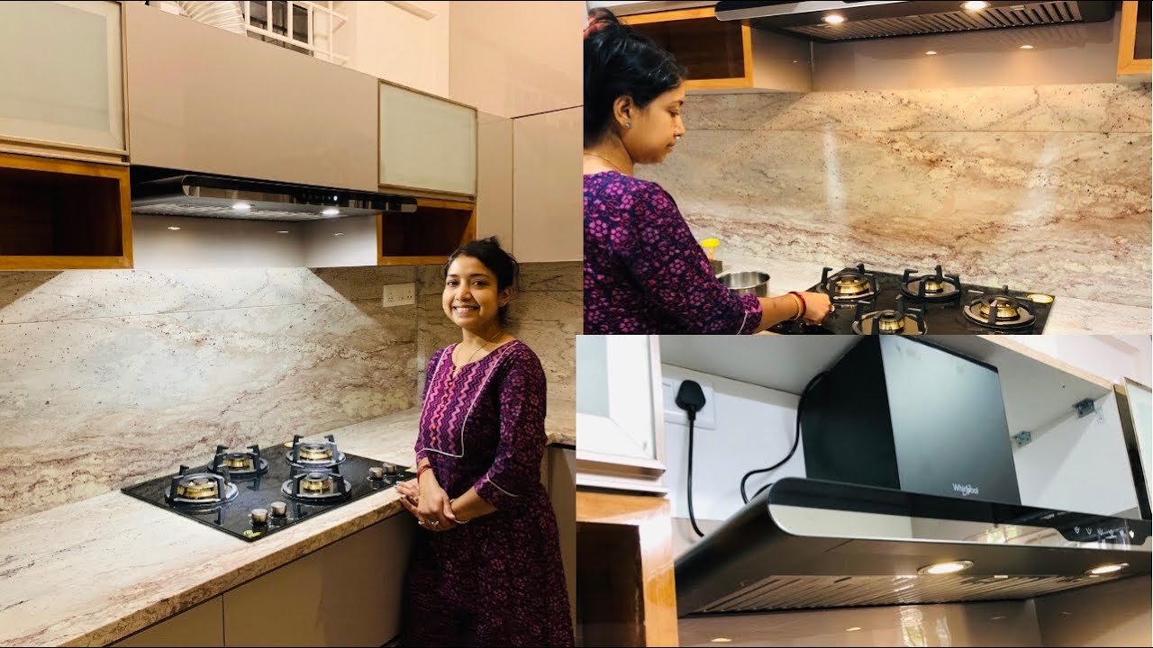 Hob And Chimney Installation with Demo At My New home 🏡 | Whirlpool Hob and Chimney Installation