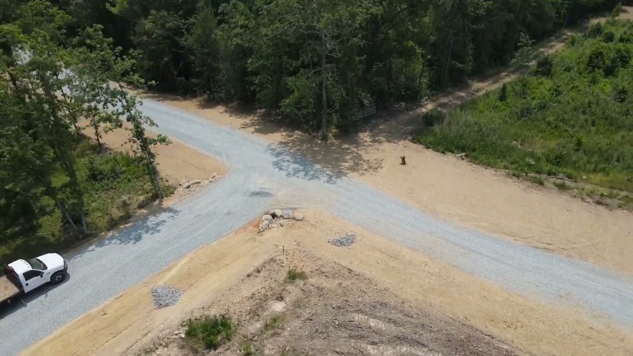 Farm land access road