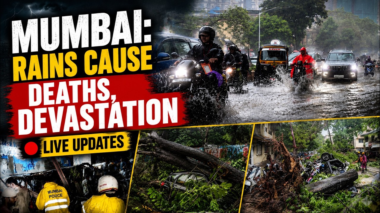 Mumbai Rains News LIVE: Red Alert In Mumbai After Heavy Rain | Schools, Colleges Under BMC Closed