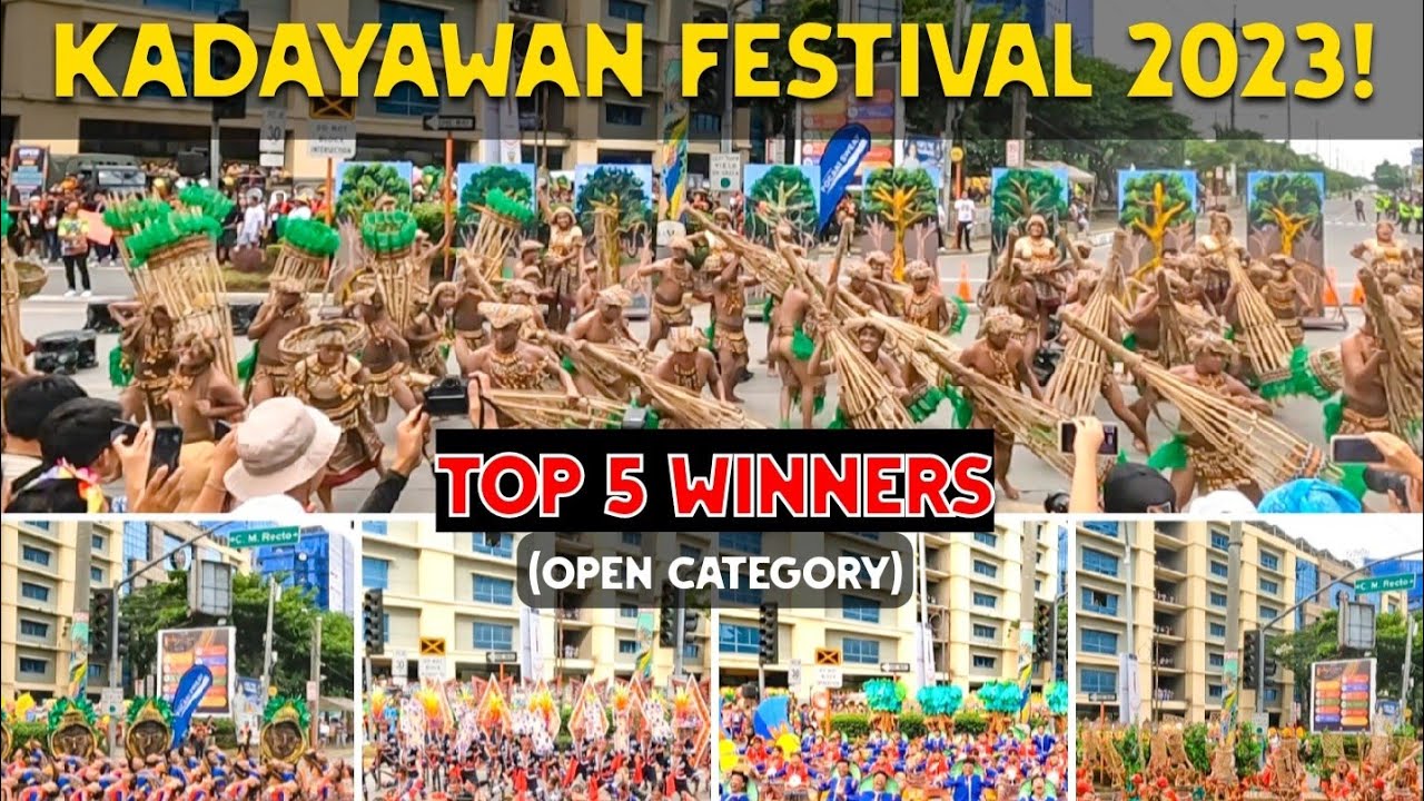 KADAYAWAN FESTIVAL 2023! TOP 5 WINNERS! (OPEN CATEGORY) DAVAO CITY PHILIPPINES 🇵🇭
