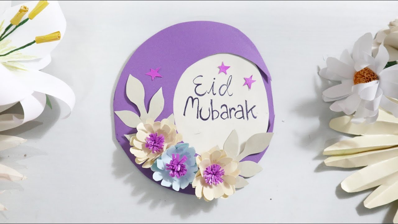 How to make eid mubarak cards easy | Diy kartu ucapan Hari Raya Idul Fitri | Ramadan greeting cards