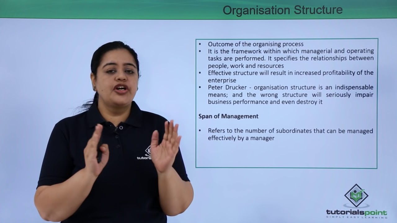 Class 12th – Organisation Structure | Business Studies | Tutorials Point
