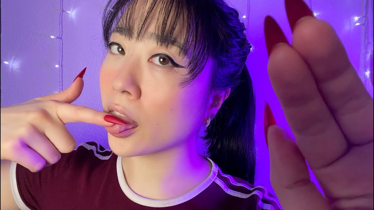 ASMR Intense Wet Spit Painting your Makeup (accent, mouth sounds)