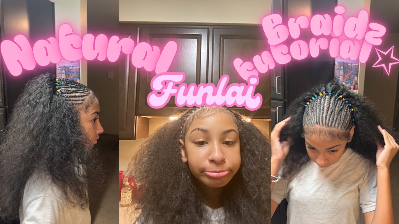 Quick & Cute Funlai Braidz for Natural Girlz | (Step-by-Step) Soft & Full Funlai Look
