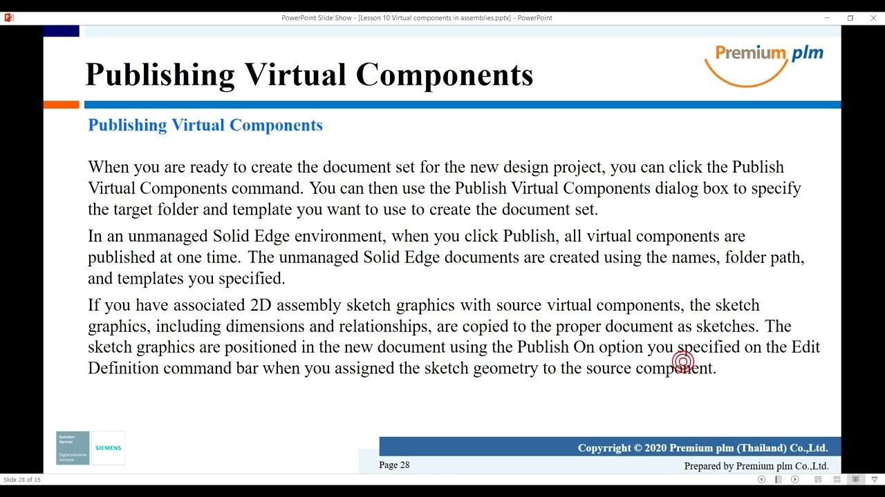 Solid Edge Advance Assembly   10   Virtual components in assemblies