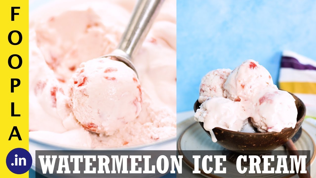 Homemade Watermelon Ice Cream | Ice Cream Recipes | Foopla