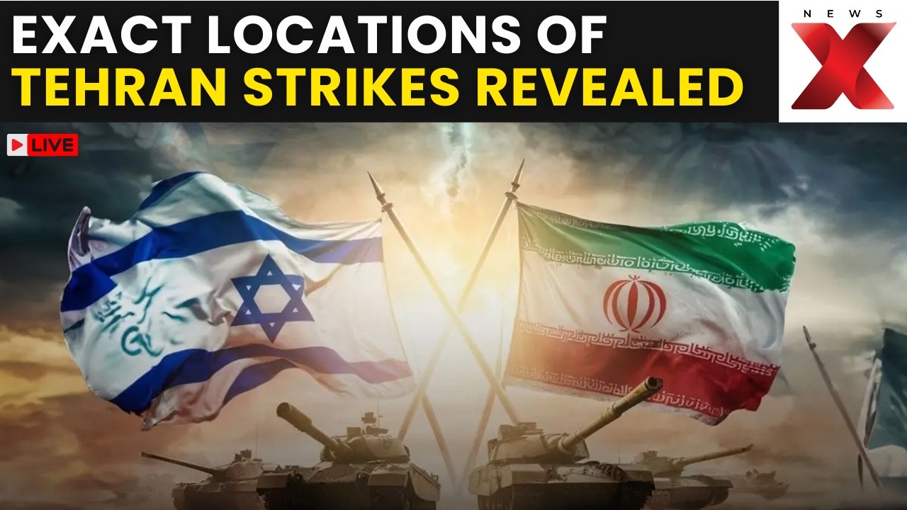 Tehran Explosions LIVE: Maps Reveal Tehran Strike Locations As Israel Halts Flights Immediately