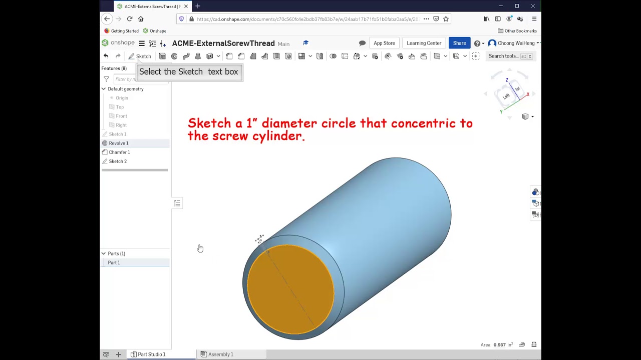 ACME Screw Thread Construction - Onshape.com
