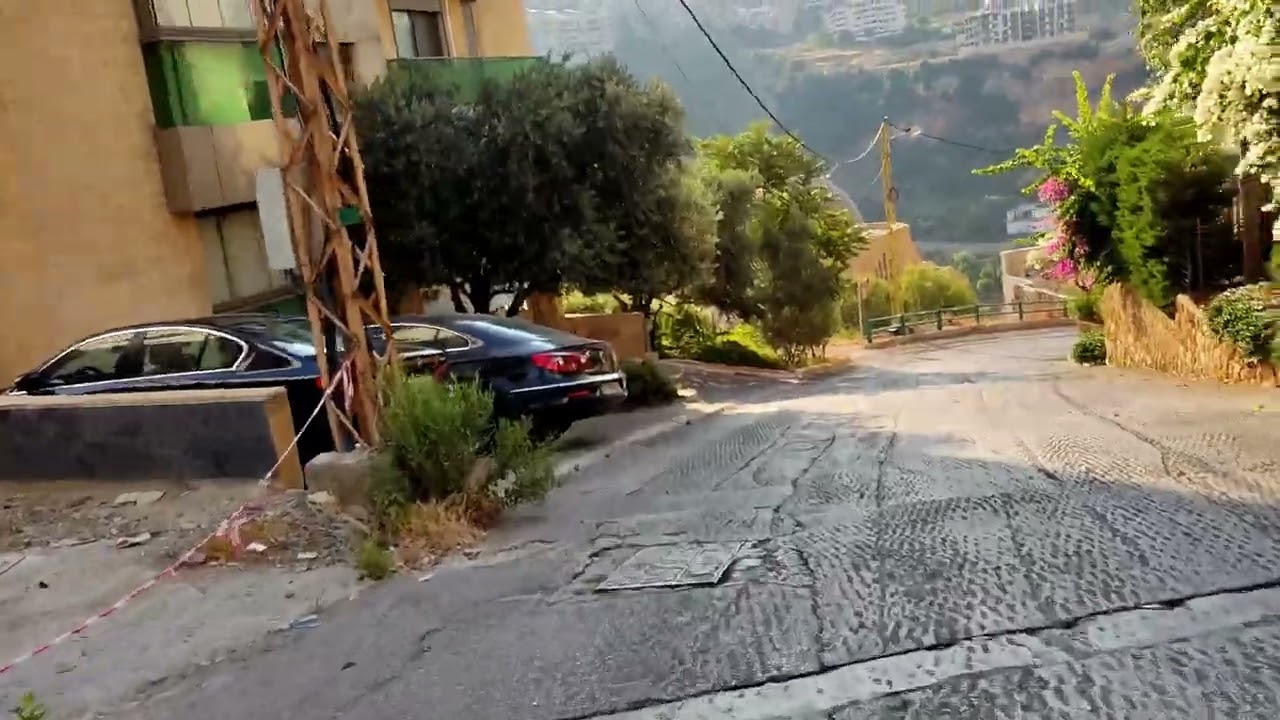 جولة علي الدراجة الهوائية في الحازمية جبلa bicycle 🚲 tour in the street of hazmieh mount Lebanon