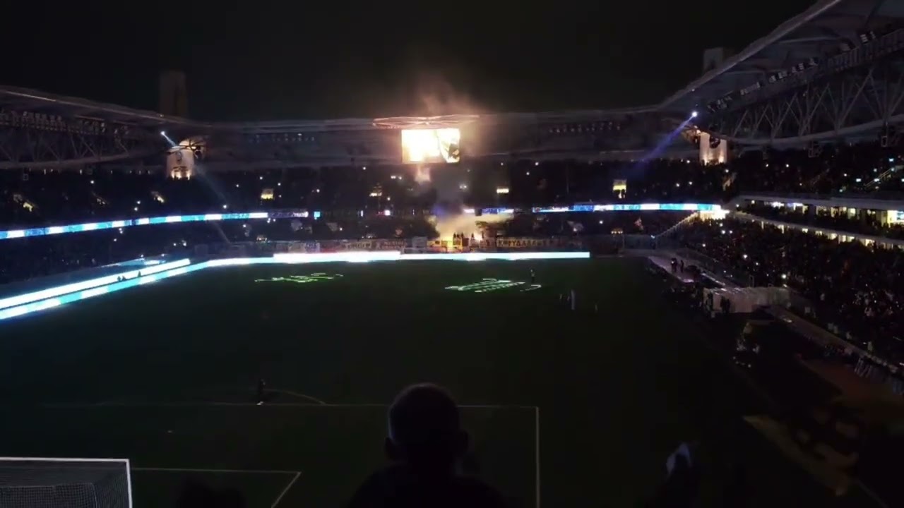 ΑΕΚ Ολυμπιακός 1-1 | Εκπληκτική ατμόσφαιρα από τους οπαδούς της ΑΕΚ |  Allwyn Arena | aekidea.org