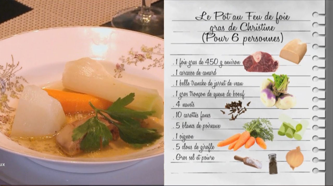 Recette : Le pot au feu au foie gras de Christine  - Les carnets de Julie - Le Pays Bordelais