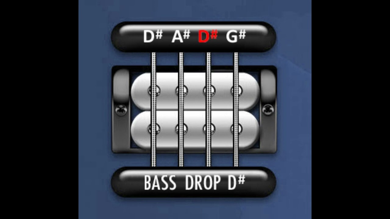Perfect Guitar Tuner (Bass Drop D# = D# A# D# G#)