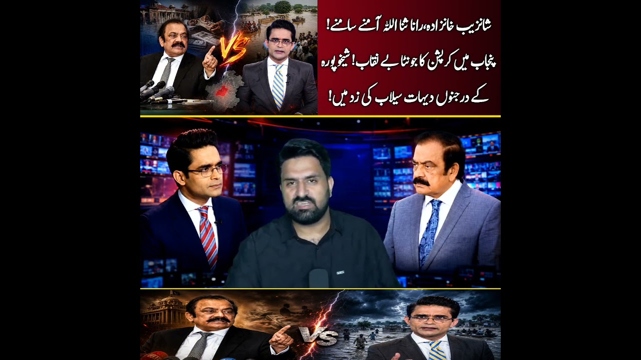Shanzeb Khanzada, Rana Sanaullah face to face! corruption exposed in Punjab!
