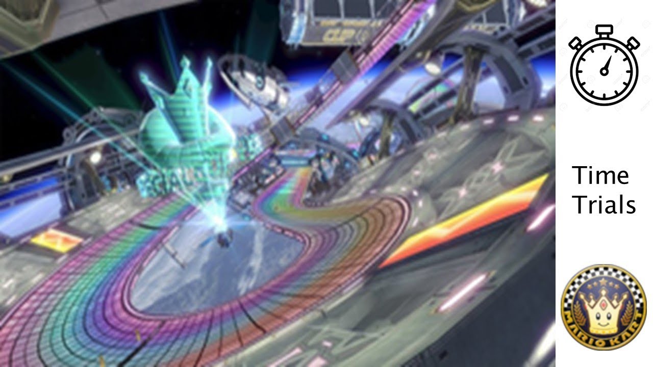 Mario Kart 8 Deluxe - Time Trials - Rainbow Road