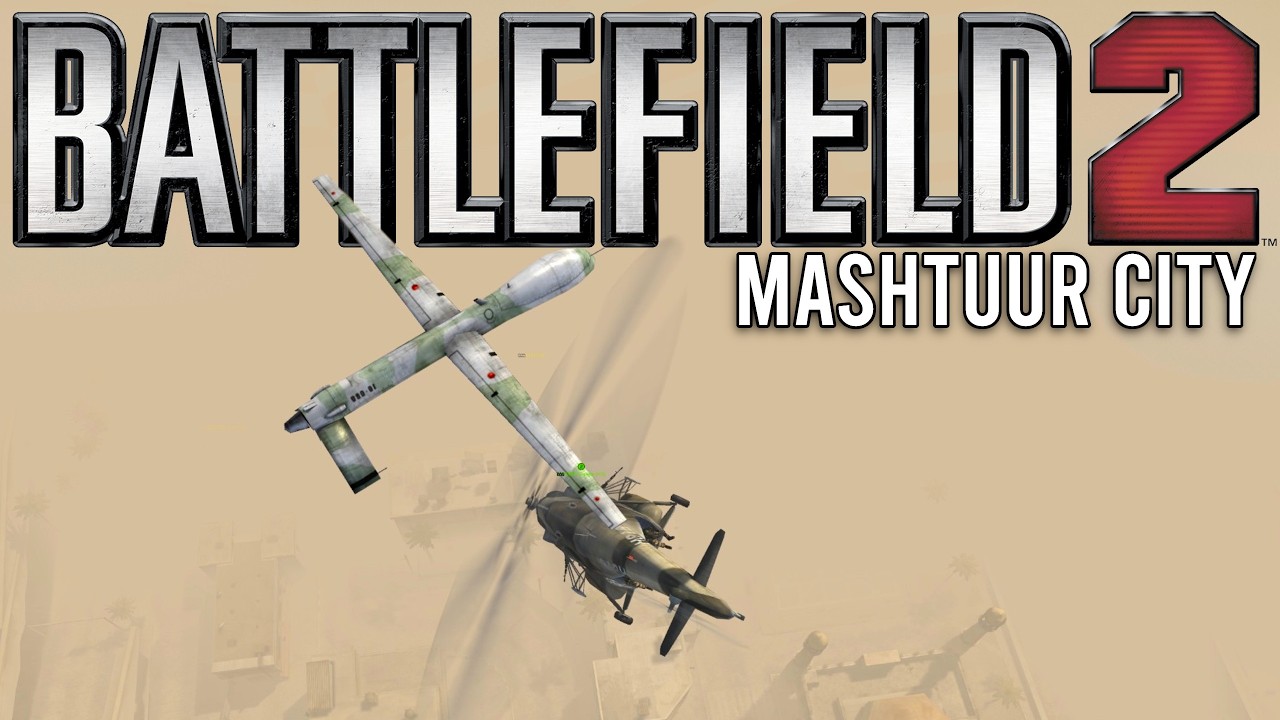 Battlefield 2 в 2026 году - приключения на вертолете в городе Маштур