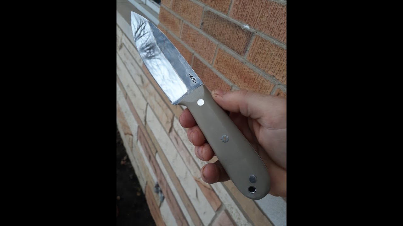 80CRV2 knife beginning to end & leather sheath