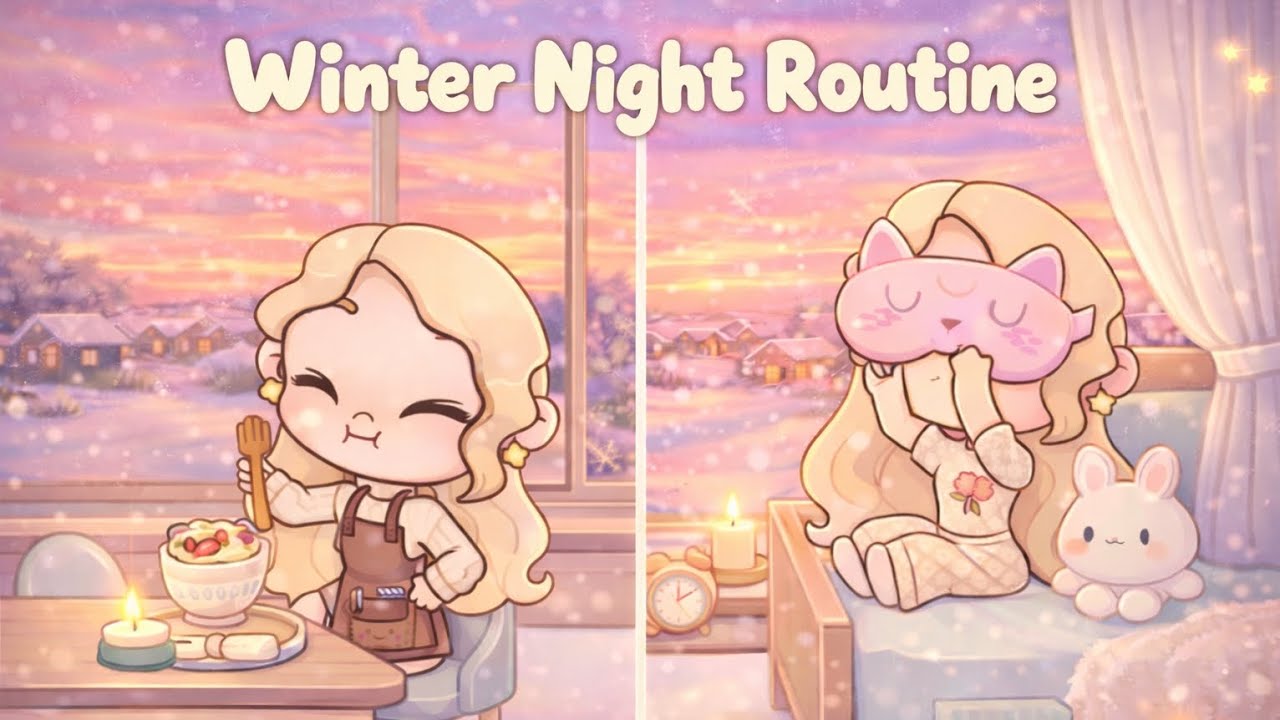 Cozy & Relaxing Winter Night Routine ASMR | No Talking | Avatar World