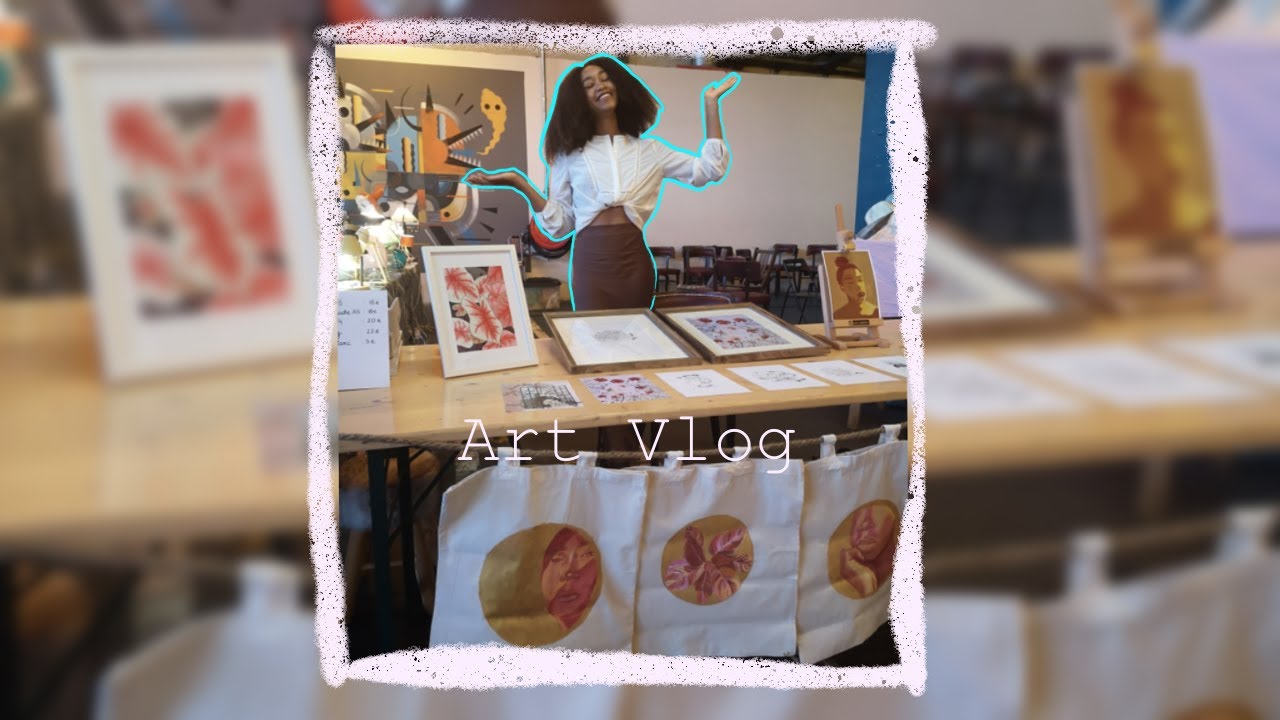 Art Vlog - Préparation de mon 1er marché ! 1 semaine dans la vie d’une illustratrice ✨