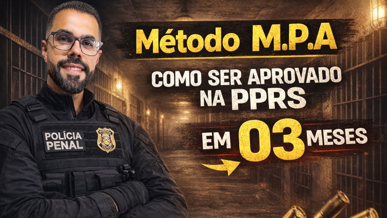 Operação PPRS 2026 - Como PASSAR estudando apenas 03 meses