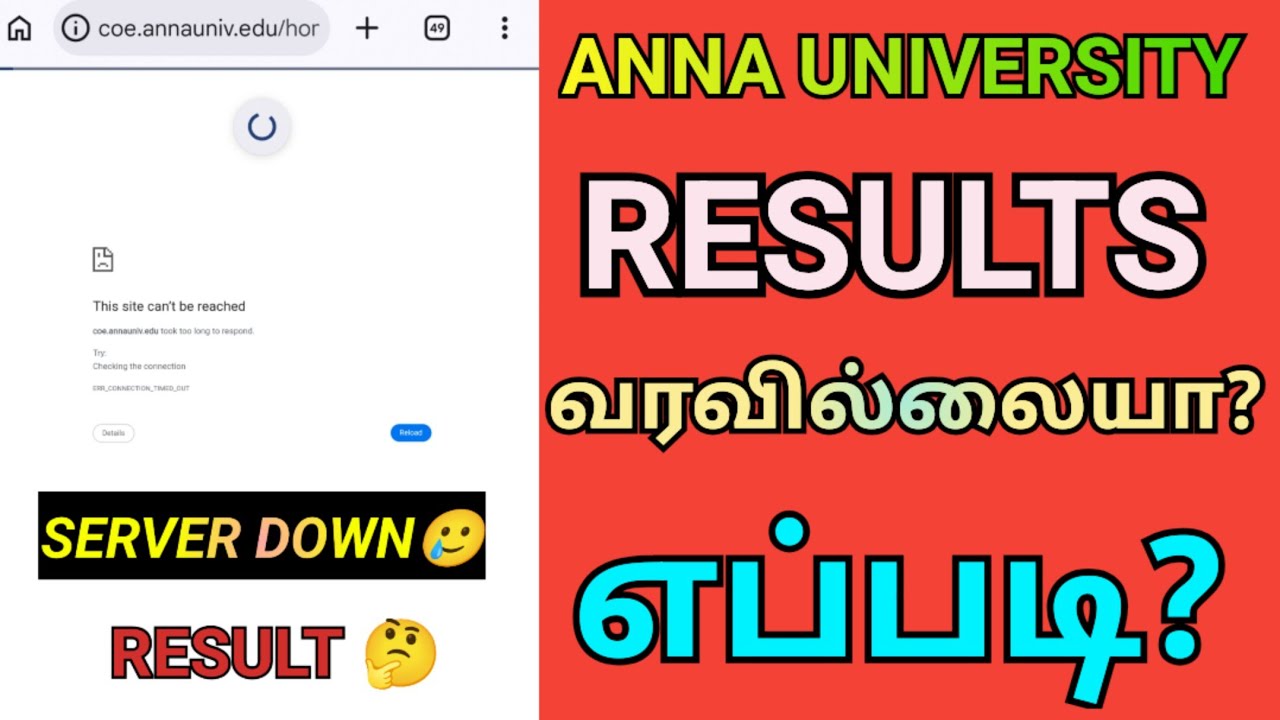 Anna University Results & Server Down? | Engineering Results Today? | Results 2026 | R2025 | R2021 