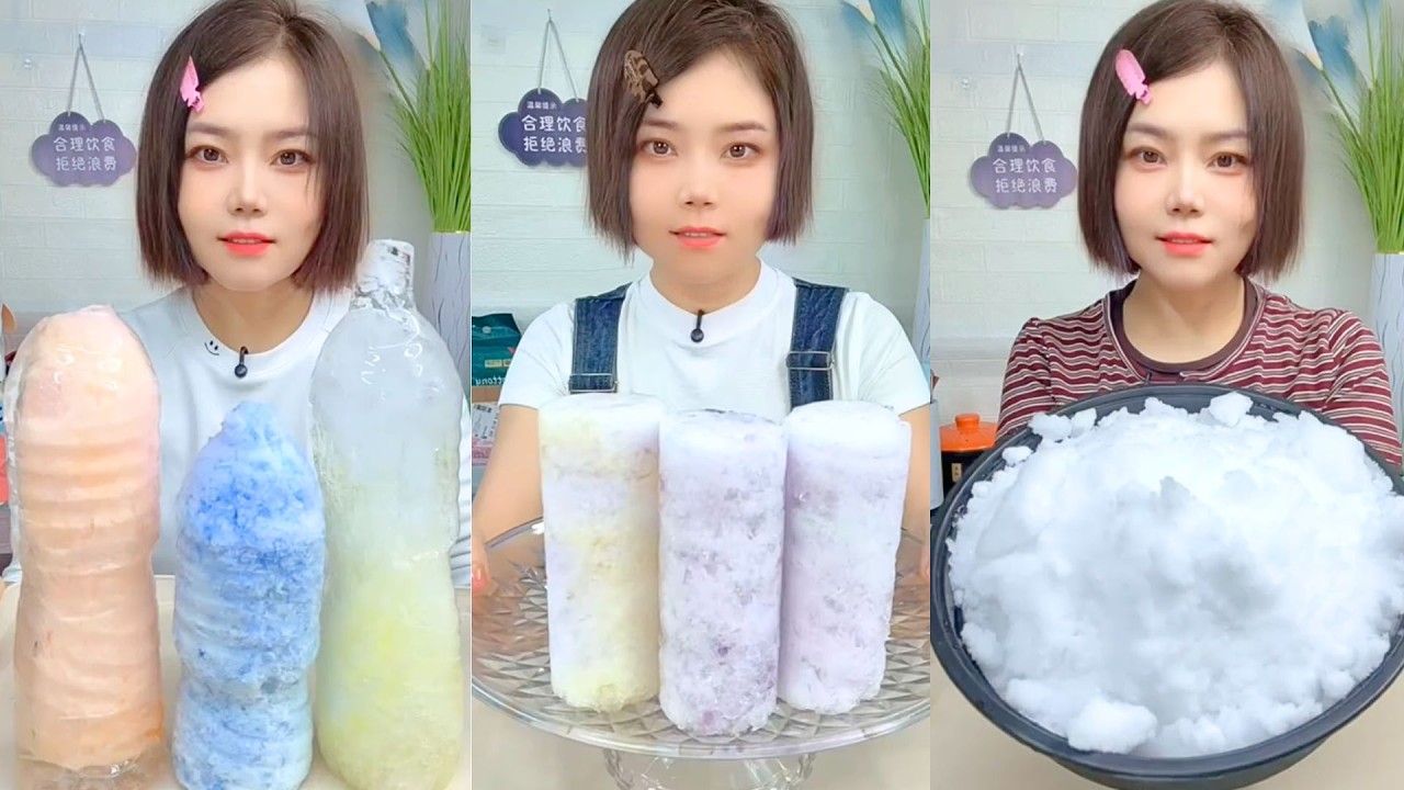 Homemade Traditional Chinese Ice Eating Show #73