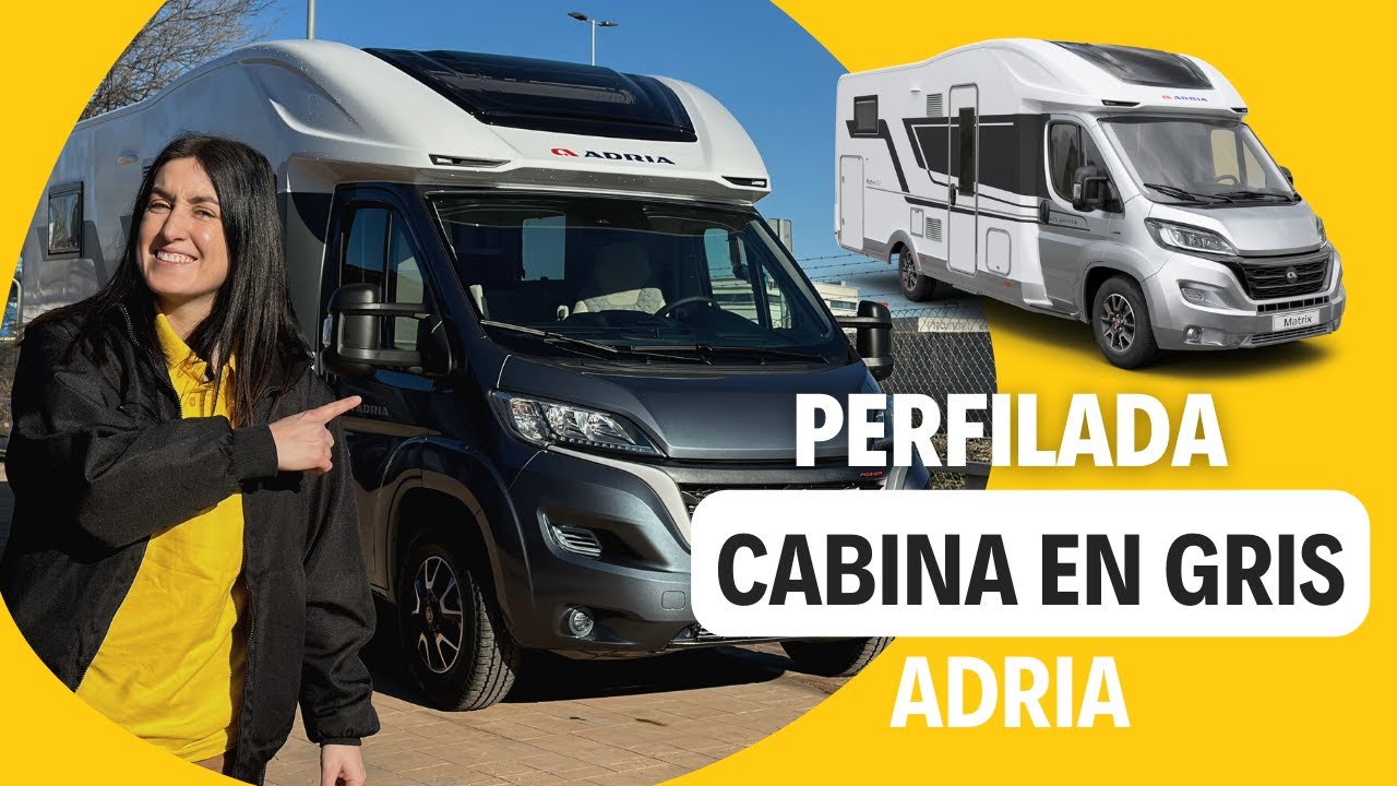 Autocaravana Perfilada con CABINA EN GRIS 🎨 ADRIA Matrix Plus 670 DC 😎 Con salón enfrentado 👌🏻