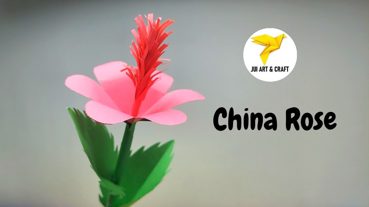 Stunning DIY Paper Hibiscus (China Rose) | Easy Craft Tutorial | Zui Arts N Crafts