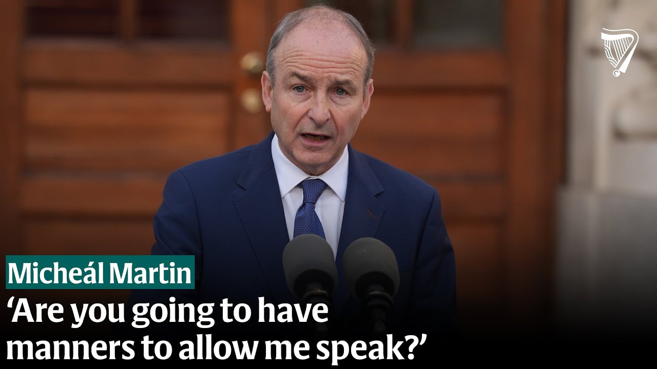 Taoiseach in tense exchange with media over Fianna F&aacute;il review