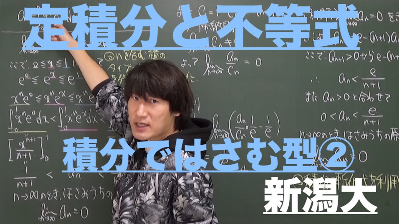 定積分と不等式２：積分ではさむ型②《新潟大》