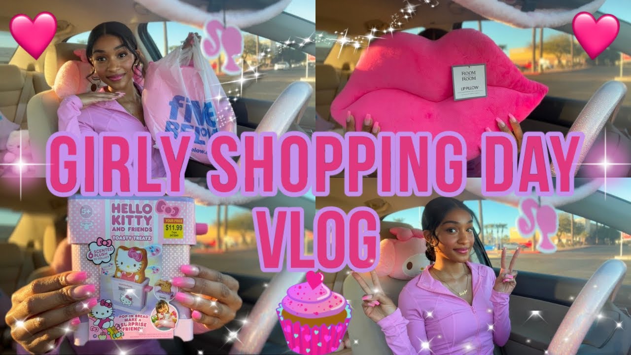 Girly Shopping Day Vlog 🎀 Hello Kitty Finds + Juicy Couture & More