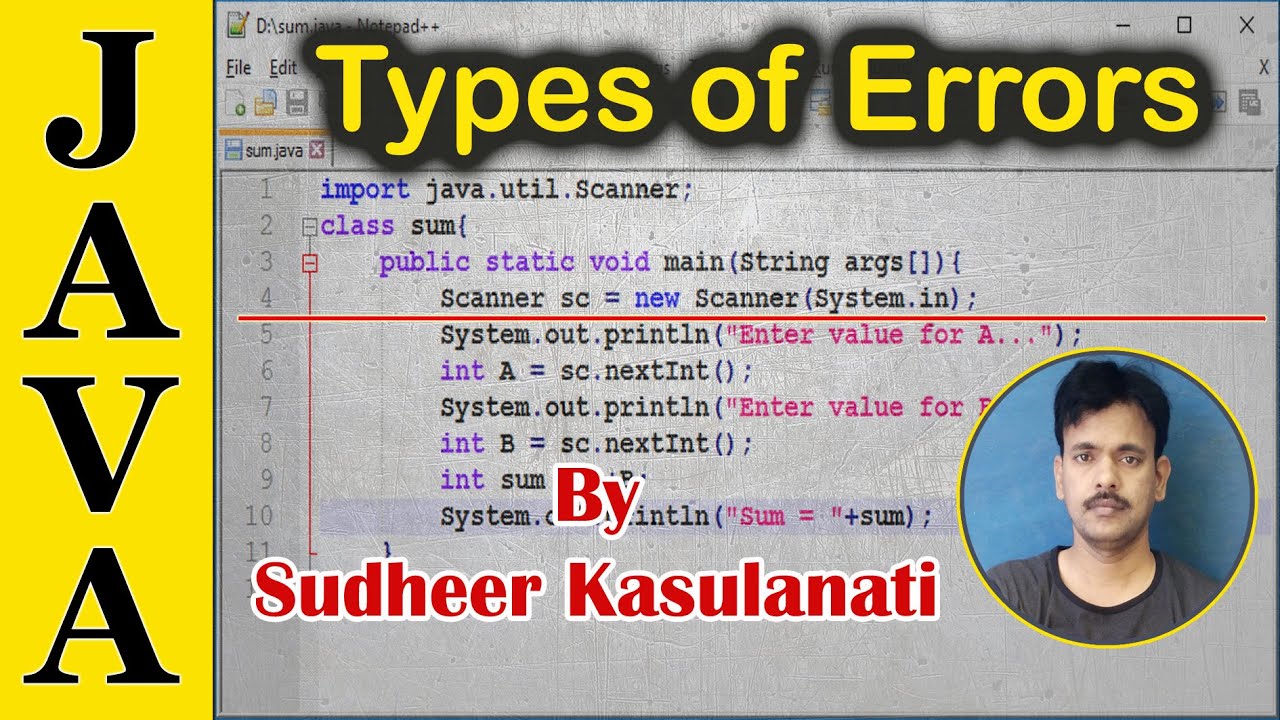 Java 11 - Types of errors