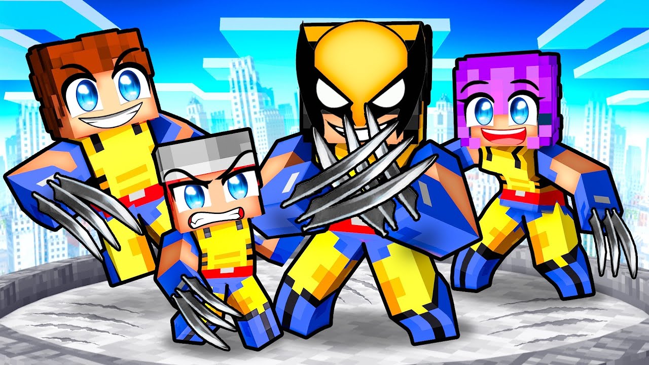Adopted By WOLVERINE In Minecraft!