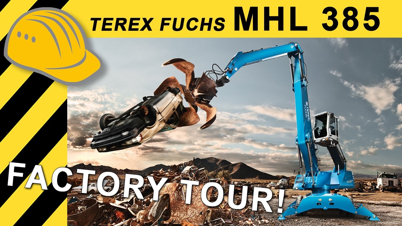 Terex Fuchs Bagger MHL 385 Premiere & Factory Tour - 125 Years Fuchs Bad Schönborn