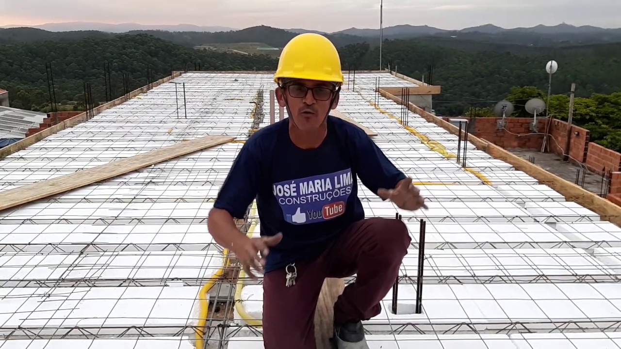 Distribuição dos conduite  na laje