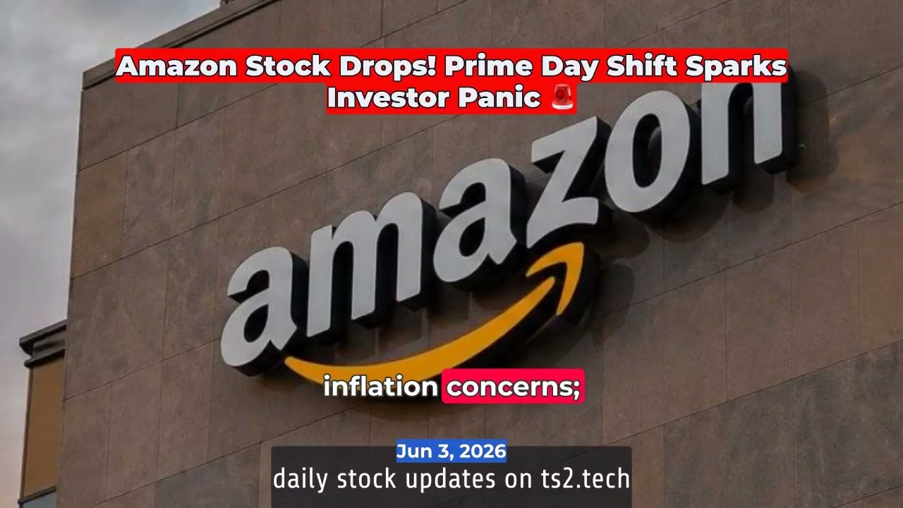 Amazon Stock Drops! Prime Day Shift Sparks Investor Panic 🚨 #Shorts